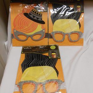 New 3 adult Hallmark Halloween Glasses Glows 🔥🔥